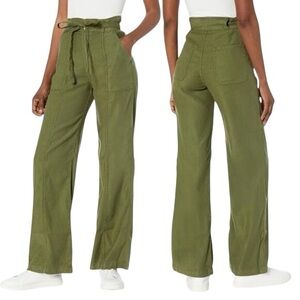 HUDSON WIDE LEG LINEN BLEND TIE WAIST PANT SIZE 26